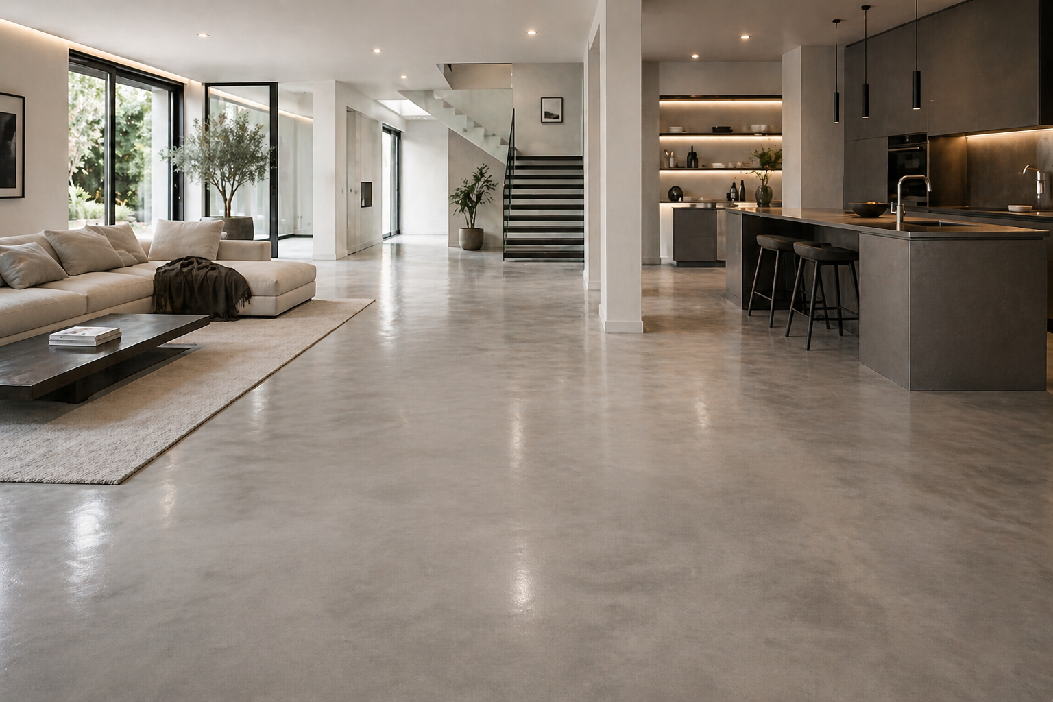 Pavimento in resina: eleganza continua per ambienti contemporanei